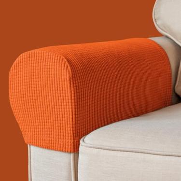 Imagem de BAHULA Capas de apoio de braço, tecido elástico, elastano, à prova d'água, capas antiderrapantes para móveis, poltronas, sofás, poltronas, poltronas, poltronas, poltronas, poltronas, poltronas