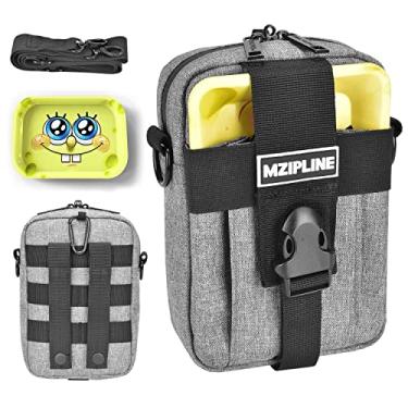 Imagem de MZIPLINE Bolsa tática - à prova de cheiro, bolsas de ombro transversais com forro de carbono para homens