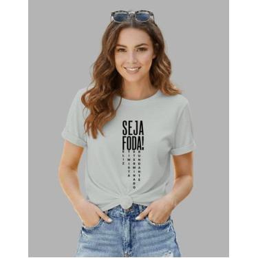 Imagem de Camiseta Blusa Tshirts Seja Algodão Premium Unissex - MB Sport, Cinza,