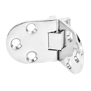 Imagem de aqxreight Dobradiça de Aço Inoxidável - Hardware Polido Espelhado para Mesas Dobráveis ​​- Ferramenta Redonda de Instalação Doméstica - Dobradiça para Uso Duradouro - Acessório de Hardware