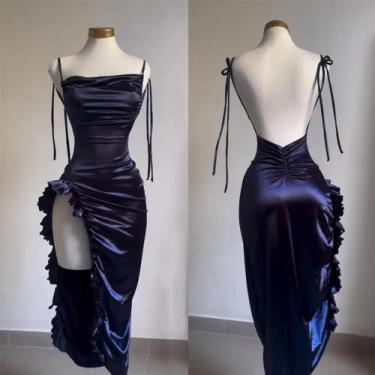 Imagem de Vestido Halter Sexy Y2K Feminino - Verão - Estilo Europeu e Americano,