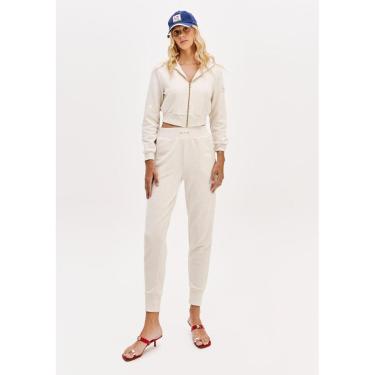 Imagem de Jaqueta Cropped De Moletom Com Linho-Feminino