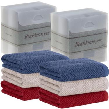 Imagem de Jogo Pano De Copa Buddemeyer 3pçs Gourmet Azul/Bege/Vermelho