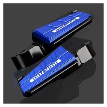 Imagem de Anti-derrapante Para xsr900 xsr 900 2017-2022 2018 2019 2020 2021 cnc alumínio traseiro passageiro pé peg apoio para os pés(Azul)