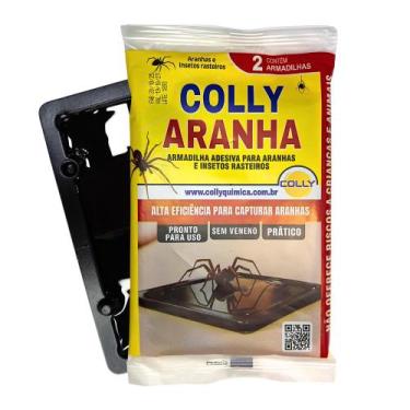 Imagem de Armadilha Adesiva Captura Aranhas 1 Par Colly Controle de Aranha