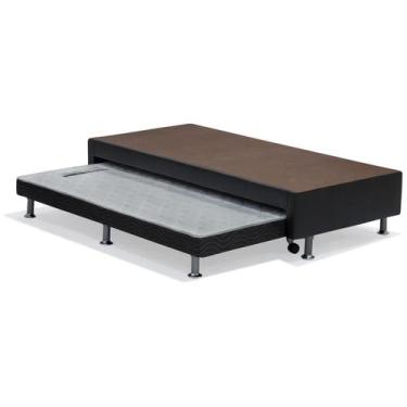 Imagem de Base preta e cama auxiliar (88x188x24) - Ortobom
