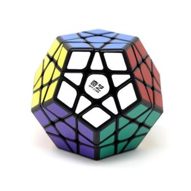 Imagem de Cubo Mágico 3x3 Profissional Megaminx Preto QiHeng QiYi Original Lubri