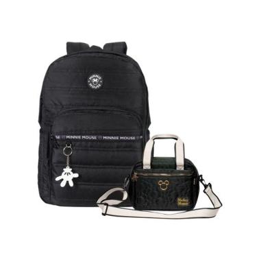 Imagem de Kit Mochila Costas + Lancheira Minnie Mickey Disney Original - Xeryus