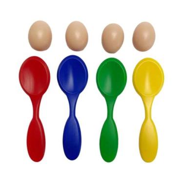 Imagem de Conjunto De Colheres De Equilíbrio Para Ovos De Páscoa: Jogo Divertido