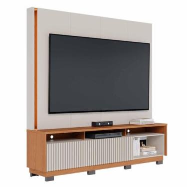 Imagem de Estante Home Theater Jordão Com Pés Off White Freijó - Colibri