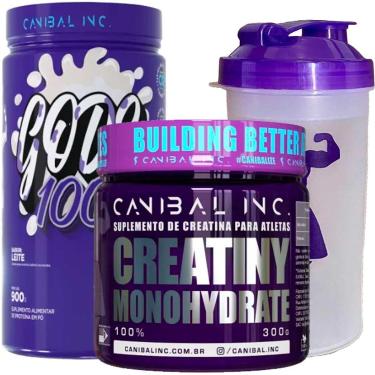 Imagem de Kit Gods Whey 900g + Creatina Monohidrata 300g Sabor Leite-Unissex