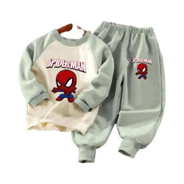 Imagem de Conjunto De 2 Peças Com Estampa De Desenho Animado Da Marvel Para Meni