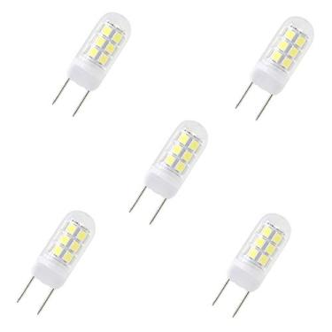Imagem de Lâmpadas LED G8, lâmpada de substituição de halogênio de 35 W, LED regulável de 120 V 3,5 W, lâmpada de dois pinos G8, branca 6000 K, para montagem de luz, iluminação de cozinha embaixo do balcão