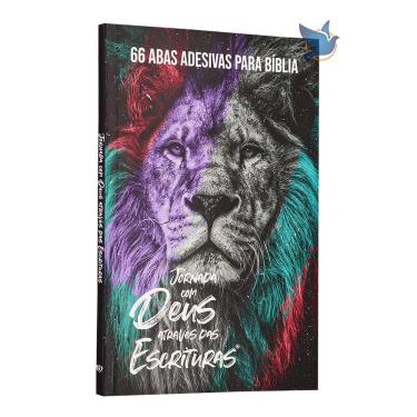 Imagem de Caderno de Oração - Abas Adesivas para a Bíblia Jornada com Deus Através das Escrituras Leão de Juda