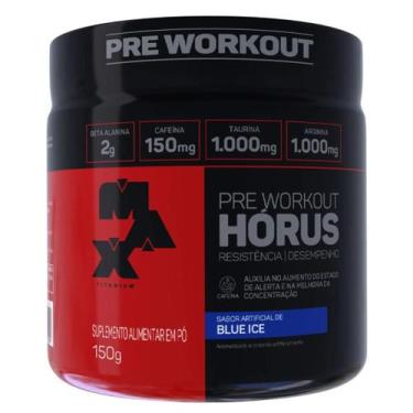 Imagem de Pré Treino Horus 150g Max Titanium, Blue Ice
