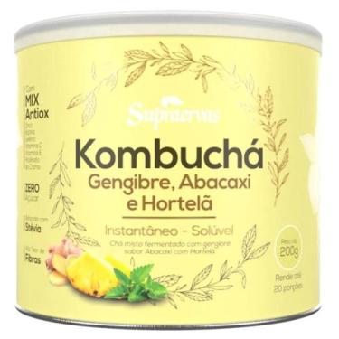 Imagem de Kombuchá Gengibre Abacaxi Hortelã Soluvel 200g kombucha - SUPRAERVAS