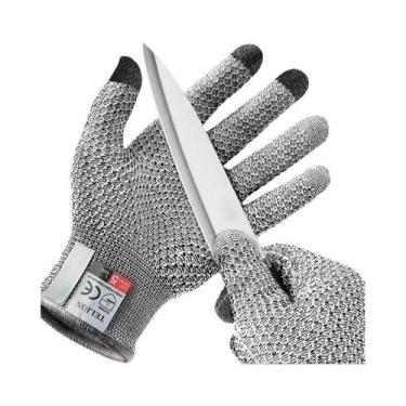 Imagem de Luvas De Cozinha Anticorte De Grau Alimentício Com Tela Sensível Ao To