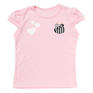 Imagem de Camisa Infantil Santos Baby Look Rosa Oficial
