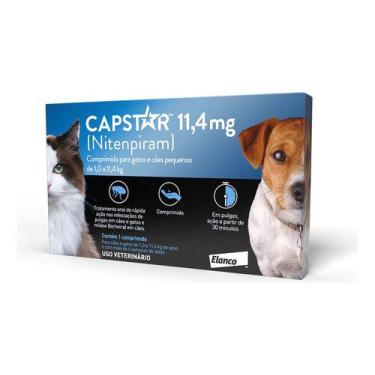 Imagem de Kit Capstar 11 Mg Cães E Gatos- 6 Comp+1 Capstar 11 Mg - ELANCO