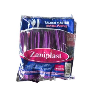 Imagem de Colherzinha Roxa Açaí Sorvete Bolo 10X50 UND ZANIPLAST, Roxo