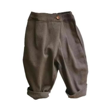 Imagem de Calças Harlan Casuais Coreanas De Cores Sólidas Para Meninos E Meninas