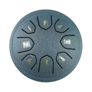 Imagem de Tambor De Língua De Aço Mini De 4.5 Polegadas Com 8 Tons, Com Baquetas