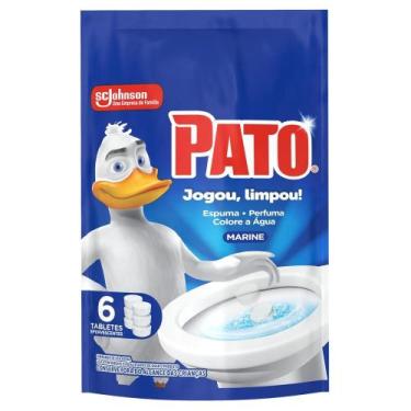 Imagem de Limpador Sanitário Tablete Marine Pato 60g 6 Unidades