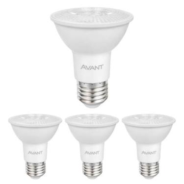 Imagem de 4Und Lâmpada Luz Amarela 2700k 7W LED PAR20 Bivolt Avant E27