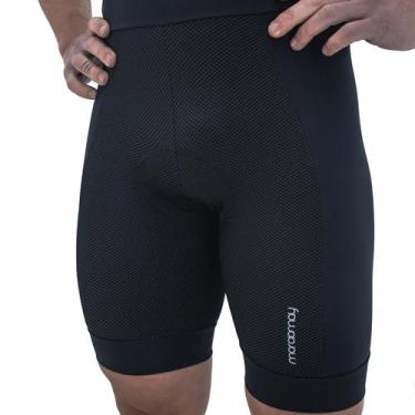 Imagem de Bermuda Ciclismo Masculina Márcio May Race Carbon III, Preto, 3G