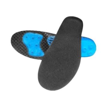 Imagem de Palmilhas Ortopédicas De Silicone Com Suporte De Arco Em EVA Para Pés 