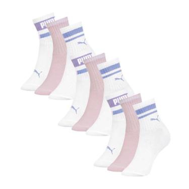 Imagem de Kit 9 Pares Meia Infantil Menino Cano Longo - Selene, P, Lilás, Rosa