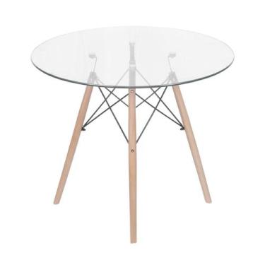 Imagem de Mesa de Jantar com Tampo em Vidro 50x50cm DKR - OR Design