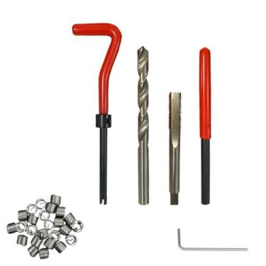 Imagem de Kit Jogo Chave Helicoil Reparo de Rosca Postiça Métrica - Lugatools, M
