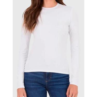 Imagem de Blusa Manga Longa Malwee 1000128799 Feminina Básica Malha Térmica T. P