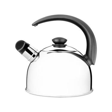 Imagem de Chaleira c/ Apito Inox 2,1L Chá e Café Tramontina 61483/013, 2,1L, Pra