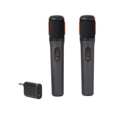 Imagem de Microfone sem fio duplo JBL Partybox Wireless Preto JBLPBWIRELESSMIC, 