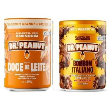 Imagem de Kit 2 Pasta de amendoim Dr Peanut 250g Sabores Zero Açucares Sem Glúte