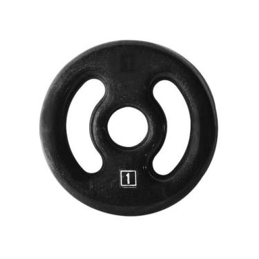 Imagem de Anilha Ferro Fundido Emborrachada Fitness Academia 1,0 Kg - ANILHAS FI