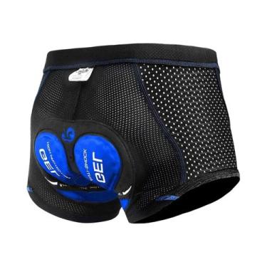 Imagem de Shorts De Ciclismo Masculinos Respiráveis Com Almofada De Gel 5D Antid