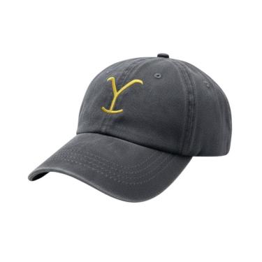 Imagem de Bone yellowstone Jeans Desbotado Country