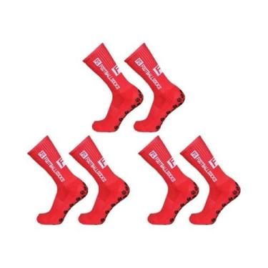 Imagem de Meias Esportivas Juvenis, 3 Pares, Respiráveis, Antiderrapantes, Com A