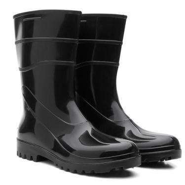Imagem de Bota Chuva Motoqueiro Motociclista Jardinagem Impermeável Cano Médio P