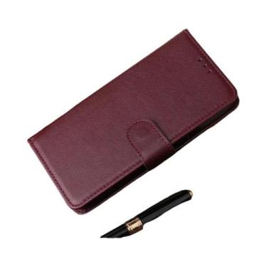 Imagem de Capa De Couro Magnética Com Suporte Para Cartões Para Samsung Galaxy A