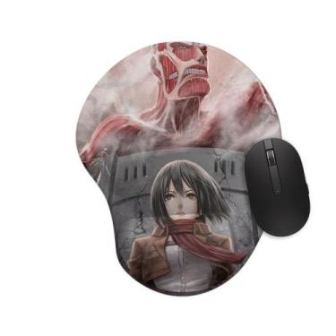Imagem de Mouse pad Ergonômico Attack on Titan Mikasa Mod2 - Starnerd