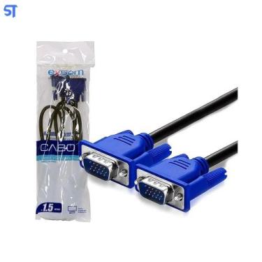 Imagem de Cabo vga para monitor cbx-mvga15 1.5m - EXBOM