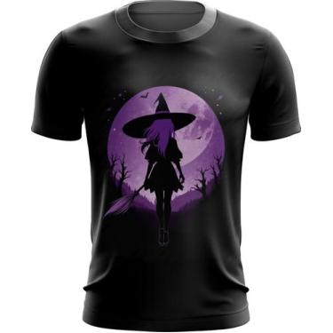 Imagem de Camiseta Dryfit Bruxa Halloween Púrpura Festa 12 - Kasubeck Store®, IN