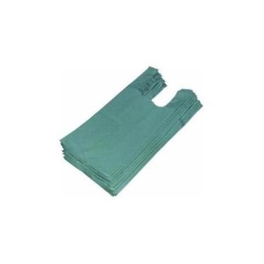 Imagem de Sacola Reciclada 40x50 Verde Com 5kg Lojas - Higipack