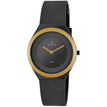 Imagem de Relógio Oslo Ppx Slim Solar Black-Feminino