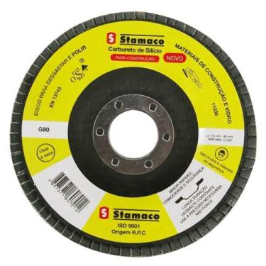 Imagem de Lixa Flap Grão 80 Pacman 115mm - 7012 - Stamaco Flap Pacmann 115 Grao 