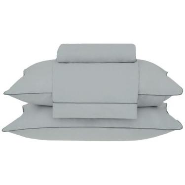 Imagem de Jogo de Cama Queen 180 Fios Buddemeyer Basic Percalle 04 Peças, Verde,